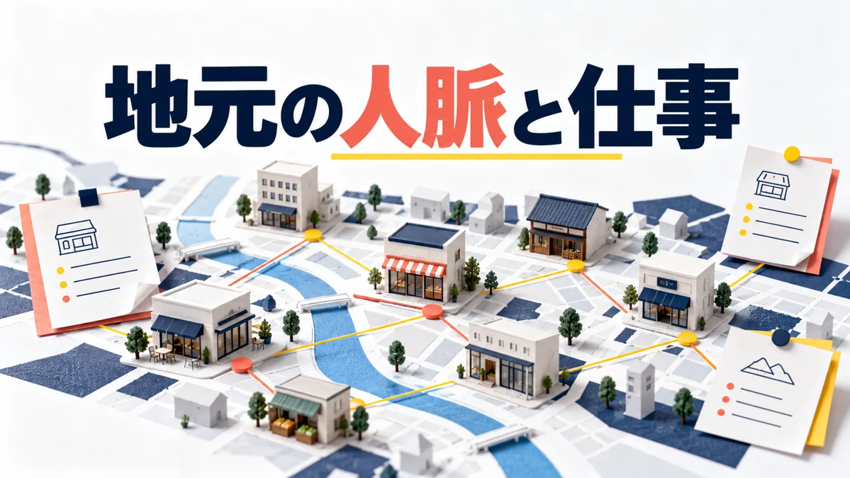 地元企業との人脈を仕事につなげるには？売り込み前の課題整理のアイキャッチ画像