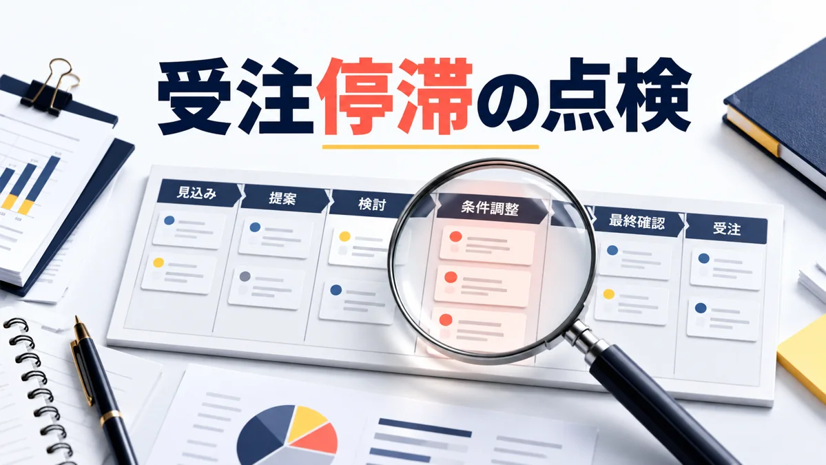 営業経験があっても受注できない理由は？提案先・内容・進め方を点検のアイキャッチ画像