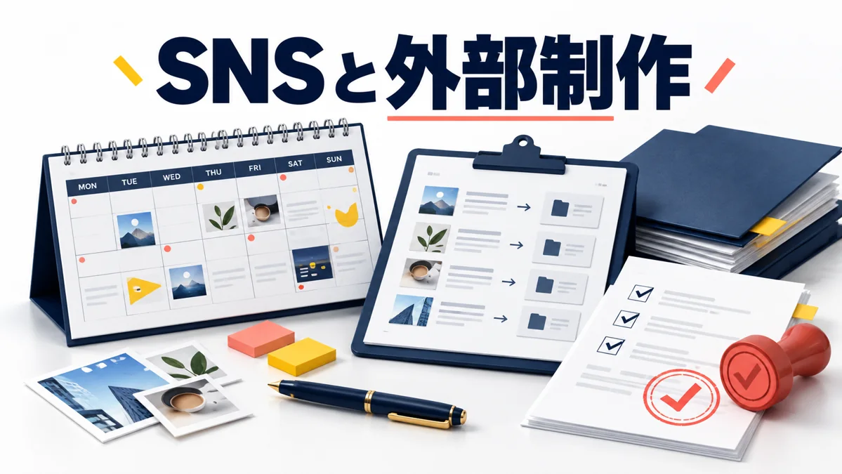 SNS運用会社が動画制作を外部と組むには？品質と納期の管理方法のアイキャッチ画像