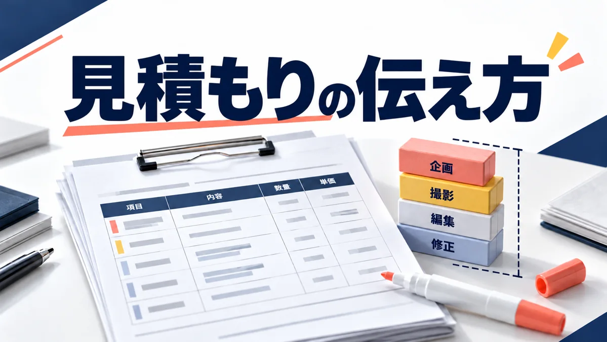 動画制作の見積もりはどう説明する？価格だけで比較されない伝え方のアイキャッチ画像