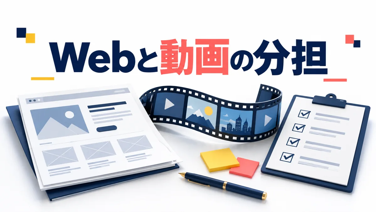 Web制作会社が動画制作を提案するときに確認したい依頼範囲のアイキャッチ画像