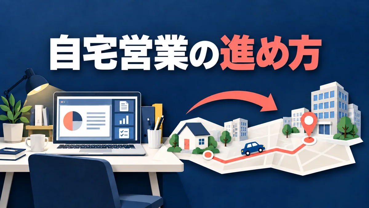 自宅を拠点に営業するには？オンライン商談と訪問の使い分けのアイキャッチ画像