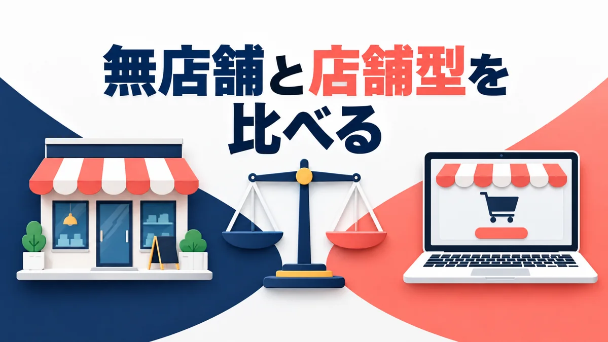 無店舗フランチャイズと店舗型の違い｜費用だけで決めない比較基準のアイキャッチ画像