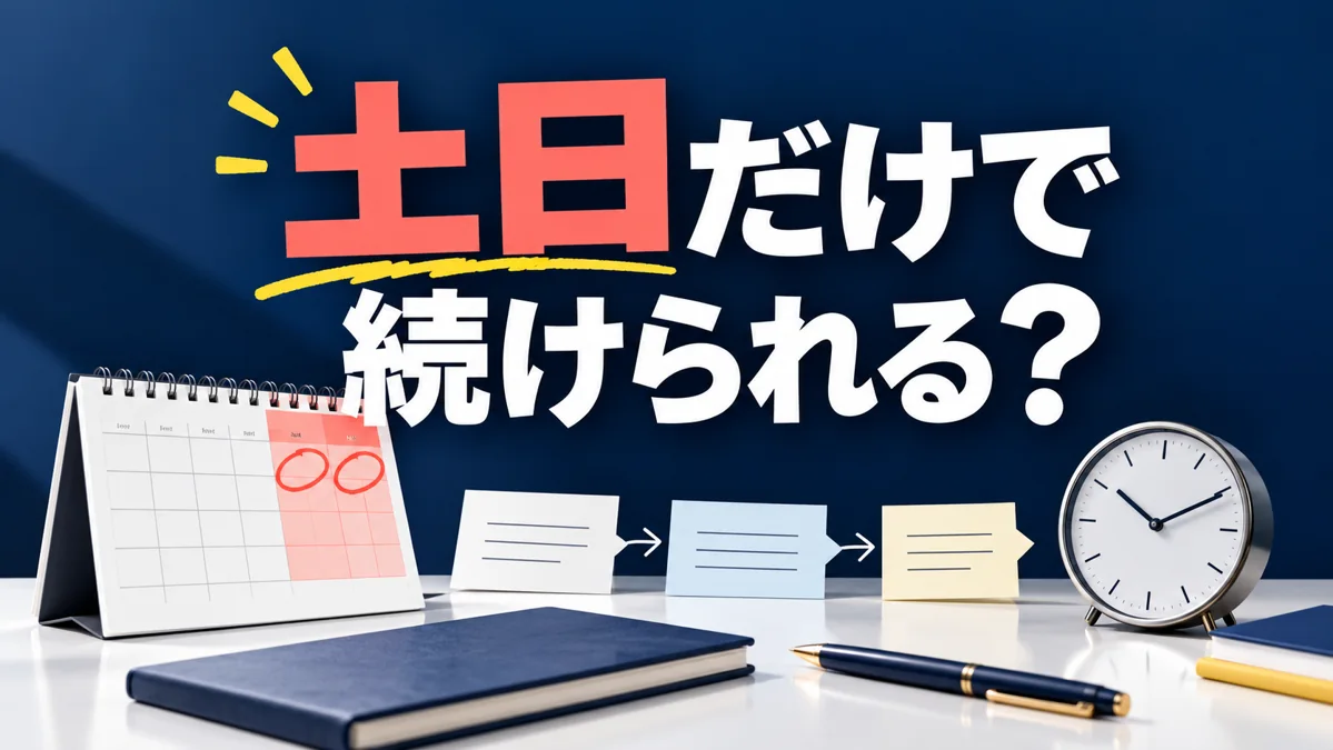 土日だけでできるフランチャイズはある?営業・連絡・実務の時間を考えるのアイキャッチ画像