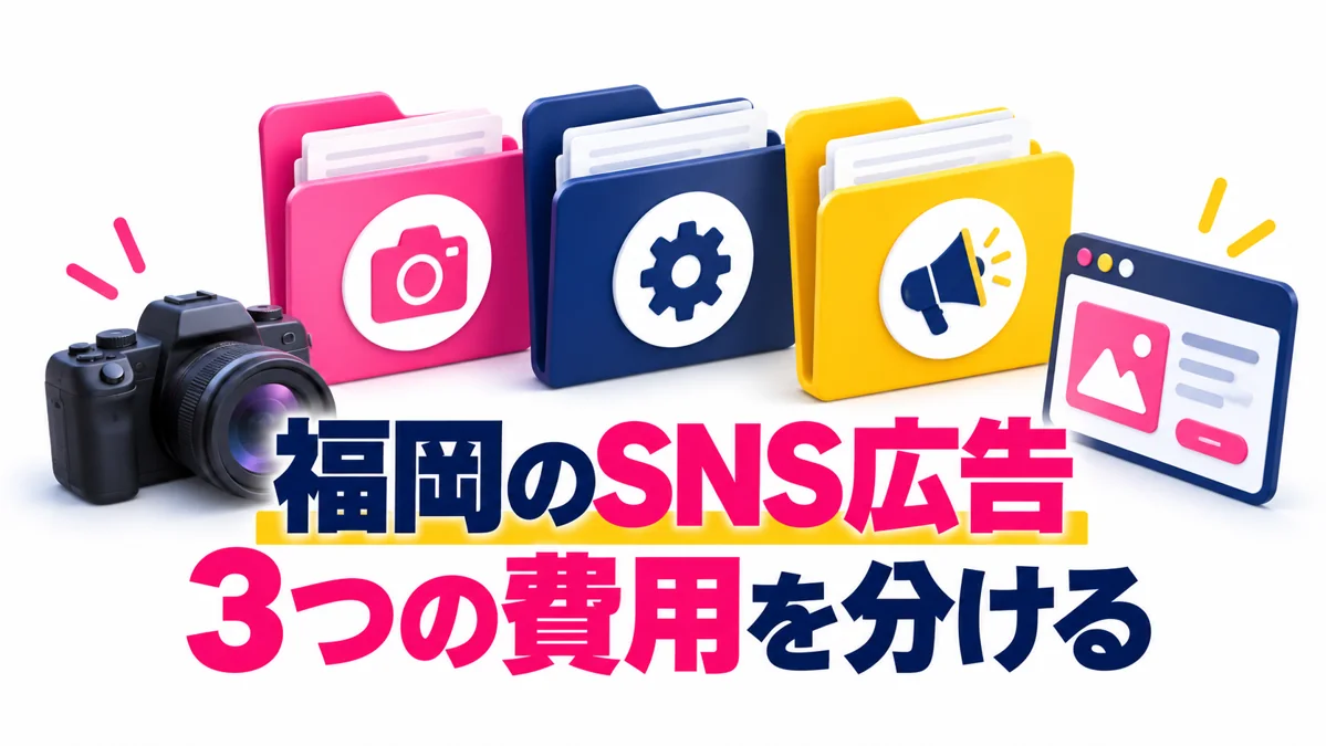 福岡のSNS広告制作|制作費・運用費・広告費を分けて総額を比較のアイキャッチ画像