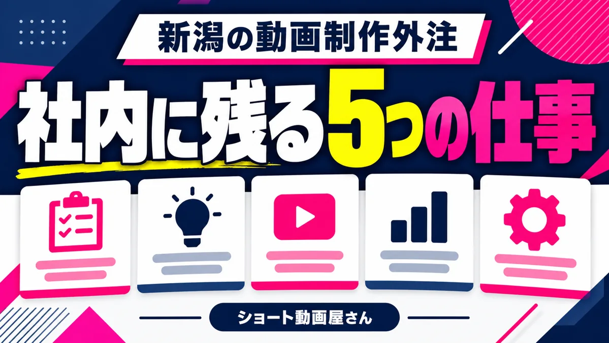 新潟でSNS担当者が動画制作を外注するには?社内に残る5つの仕事のアイキャッチ画像