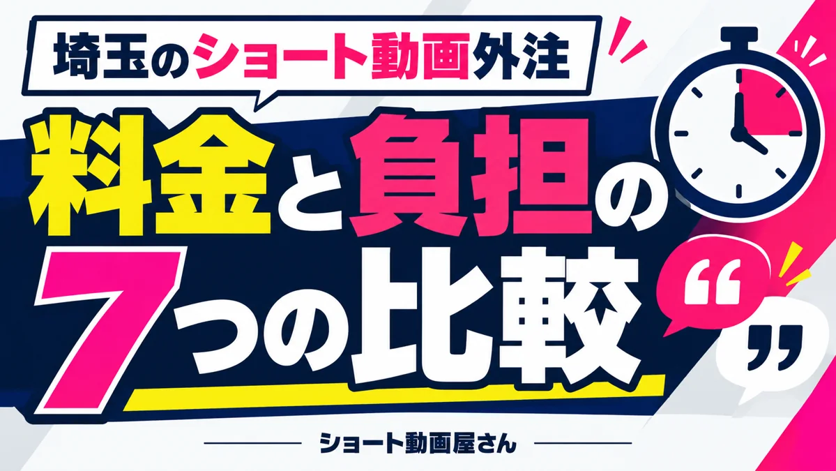 埼玉でショート動画を外注するには?料金と社内負担の7つの比較ポイントのアイキャッチ画像
