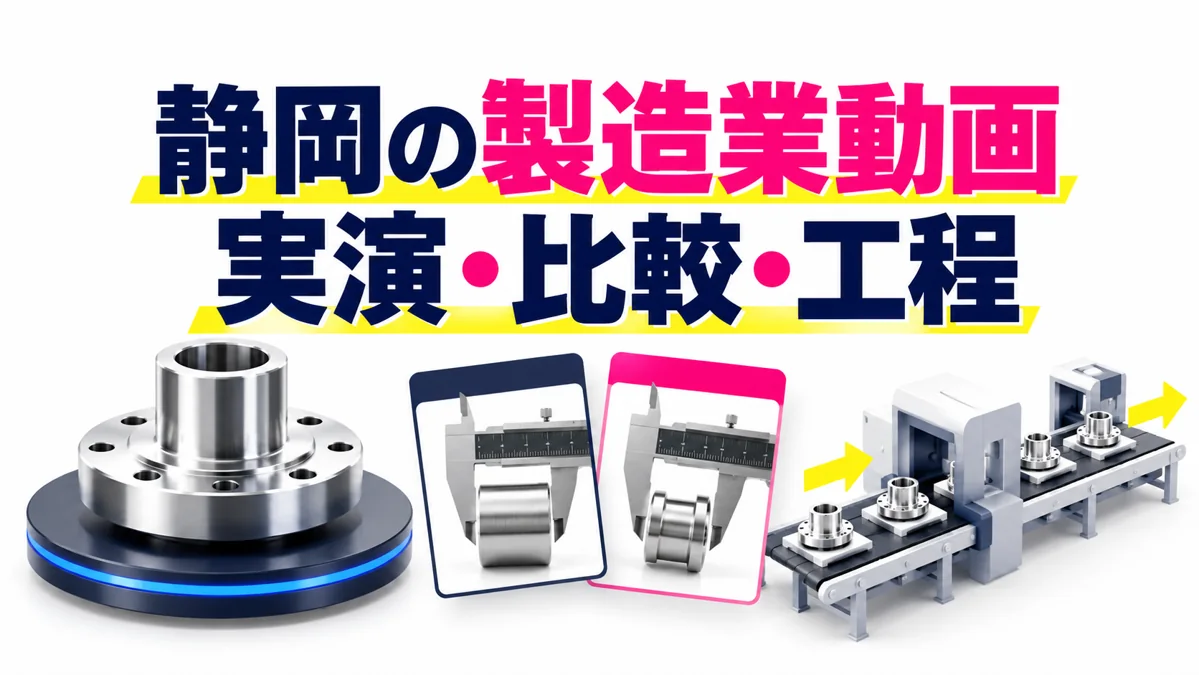 静岡の製造業向け動画|実演・比較・工程の3つで技術を伝えるのアイキャッチ画像
