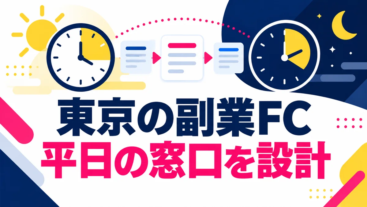 東京で会社員が副業FCを選ぶなら?平日の顧客対応をどう組む?のアイキャッチ画像