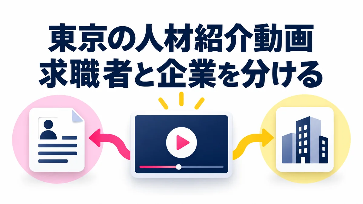 東京の人材紹介会社向けショート動画|求職者と採用企業で分ける伝え方のアイキャッチ画像