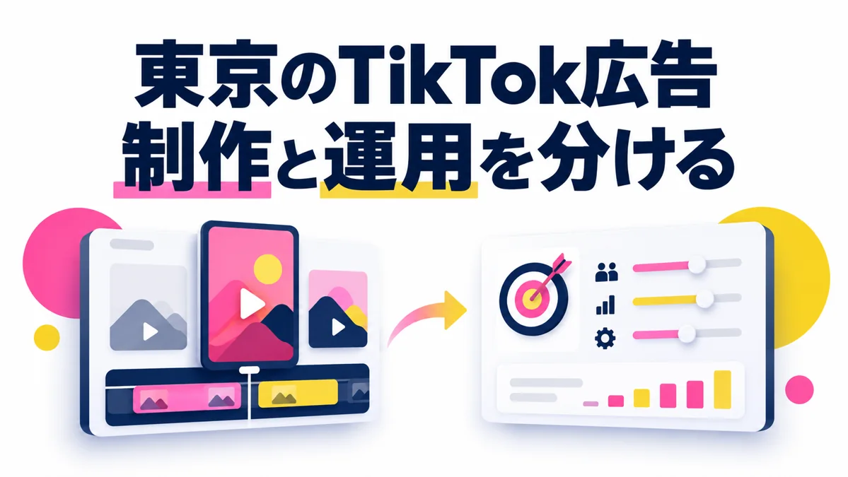 東京でTikTok広告を外注するなら?動画制作と運用代行の違いを整理のアイキャッチ画像