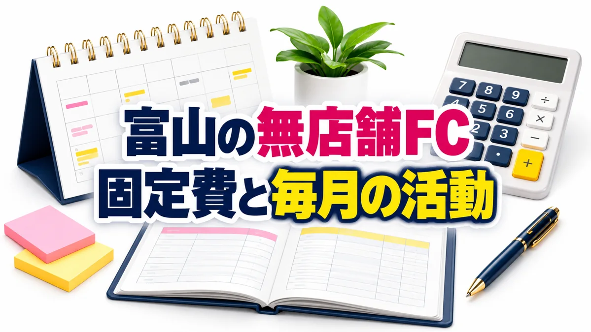 富山で無店舗フランチャイズを選ぶには?固定費と毎月の活動を比較のアイキャッチ画像