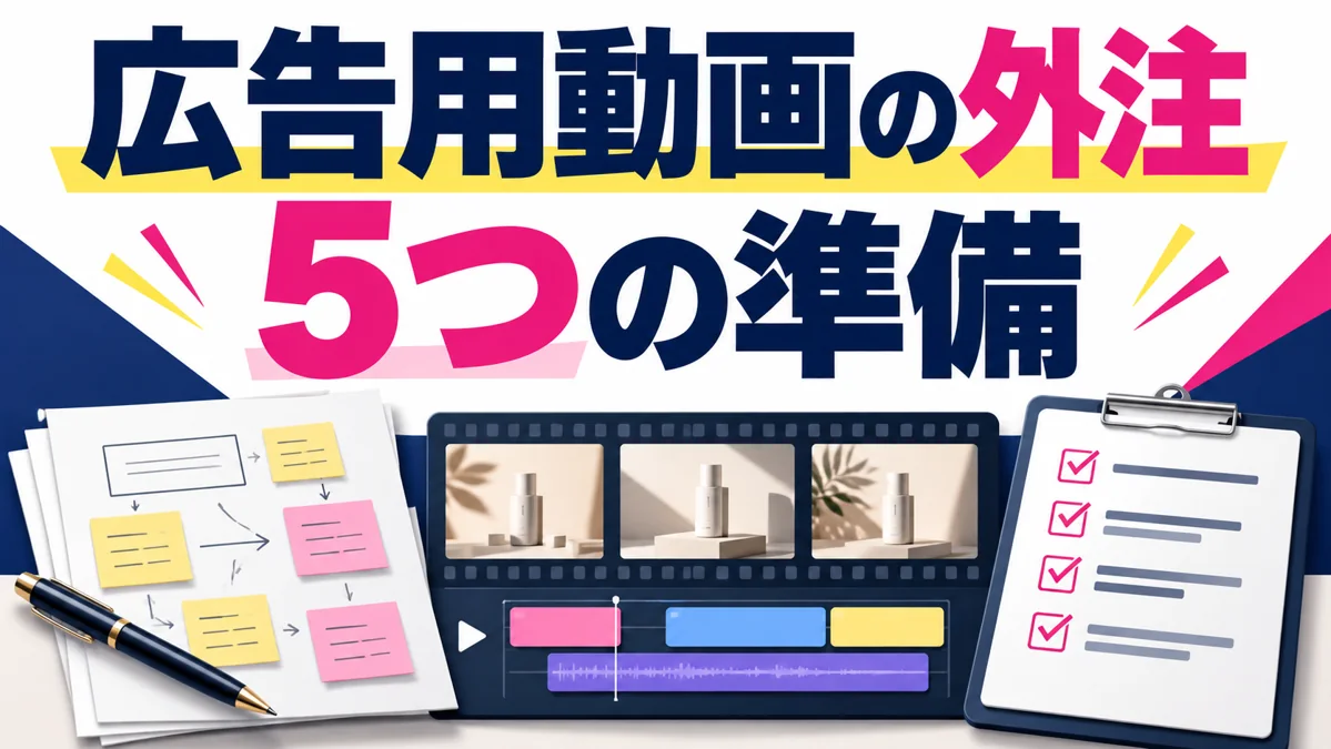 広告運用はできるのに動画が足りない｜素材制作を外注する5つの準備のアイキャッチ画像