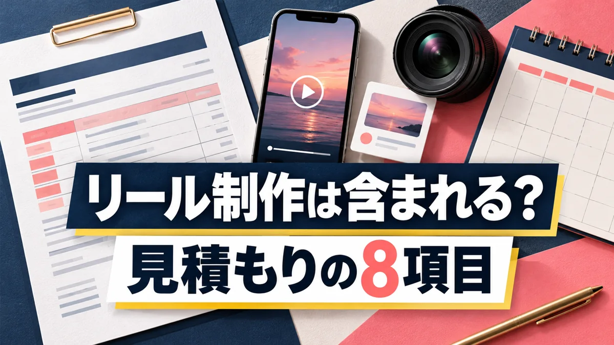 Instagram運用代行にリール制作は含まれる？見積もりで確認したい8項目のアイキャッチ画像