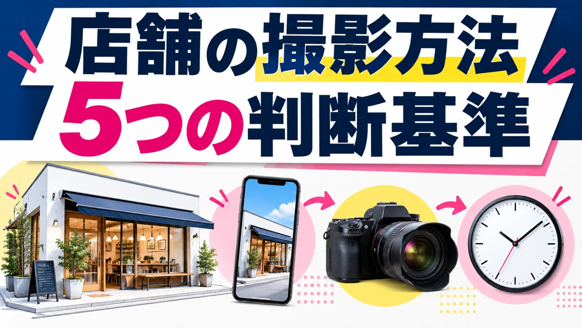 店舗スタッフに撮影を任せきりにしない｜社内撮影と出張撮影の5つの判断基準のアイキャッチ画像