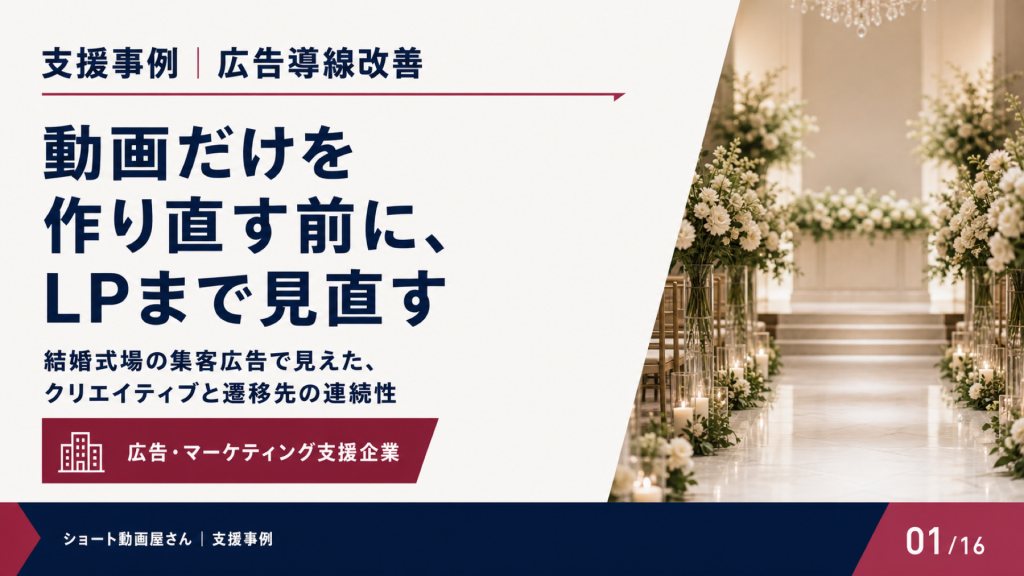 ショート動画だけを作り直す前に、LPまで見直すの表紙