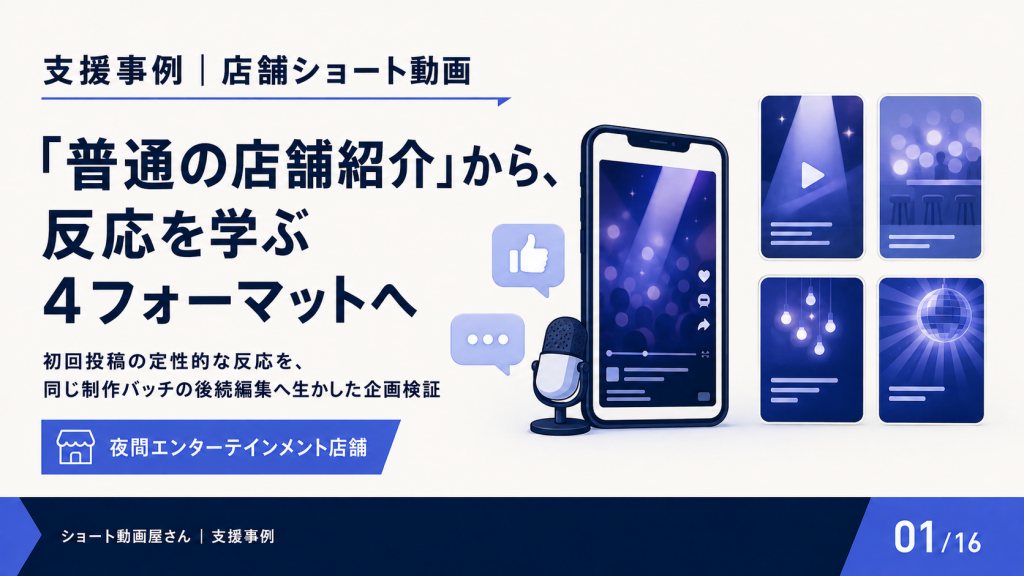 「普通の店舗紹介」から、反応を学ぶ4フォーマットへの表紙
