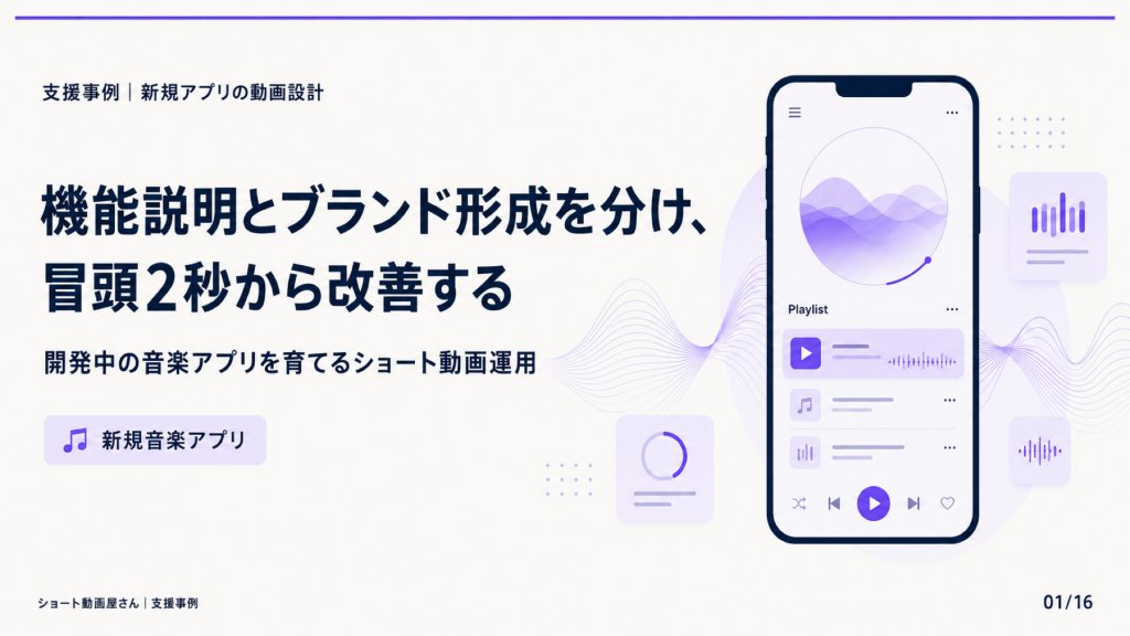 機能説明とブランド形成を分け、冒頭2秒から改善するのサムネイル
