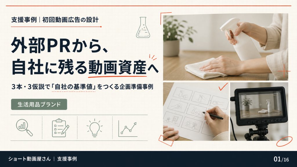 外部PRから、自社に残るショート動画資産への表紙