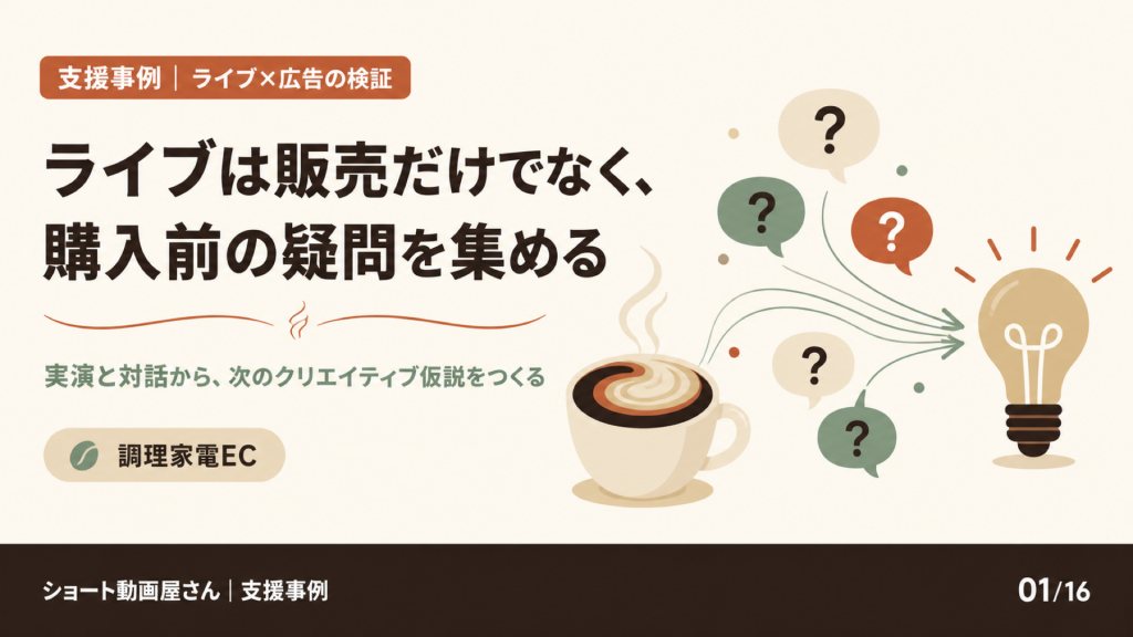 ライブは販売だけでなく、購入前の疑問を集めるの表紙