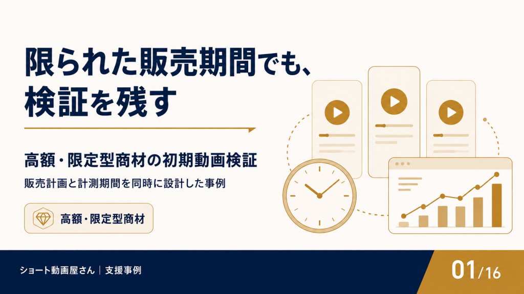限られた販売期間でも、検証を残すの表紙