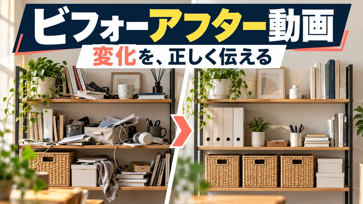 ビフォーアフター動画の作り方｜変化が伝わる撮影条件と構成のアイキャッチ画像