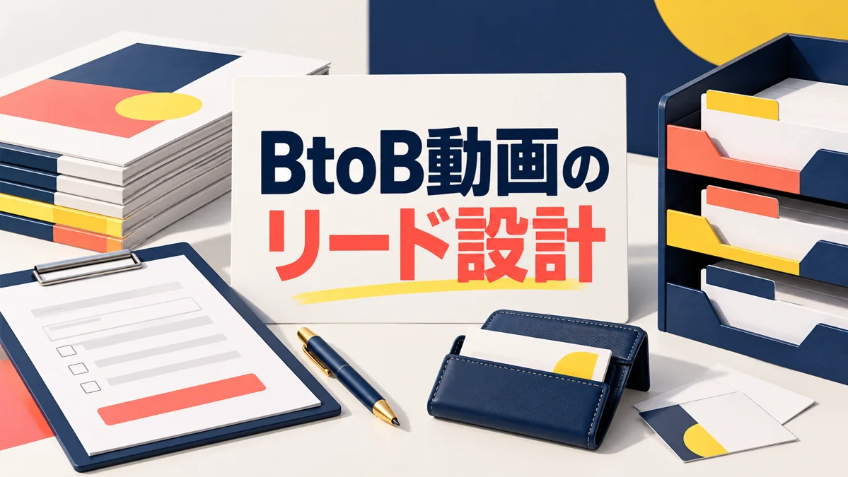 BtoB動画でリードを獲得するには？資料請求・相談につなぐ内容設計のアイキャッチ画像