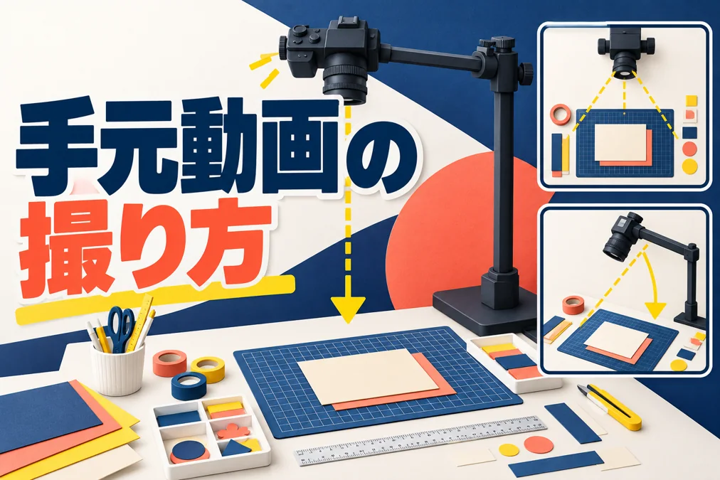 手元動画の撮り方｜実演が見やすくなるカメラ位置と準備のアイキャッチ画像