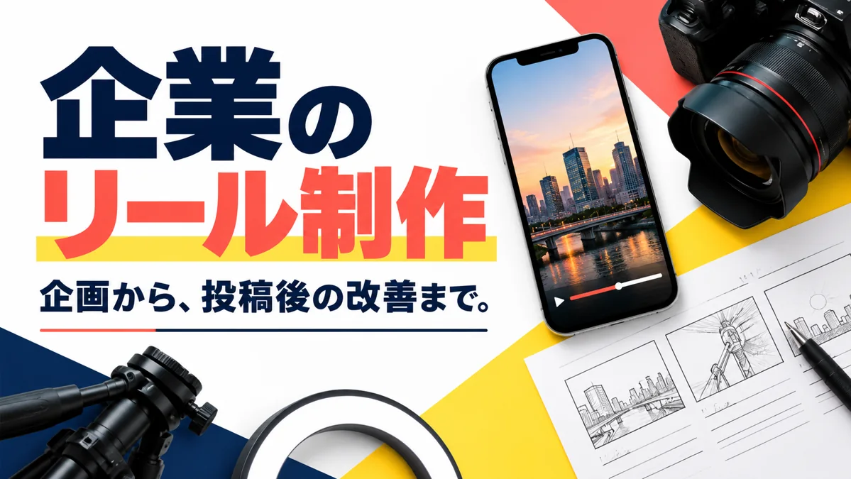 企業のInstagramリールの作り方｜企画から撮影・投稿まで解説のアイキャッチ画像