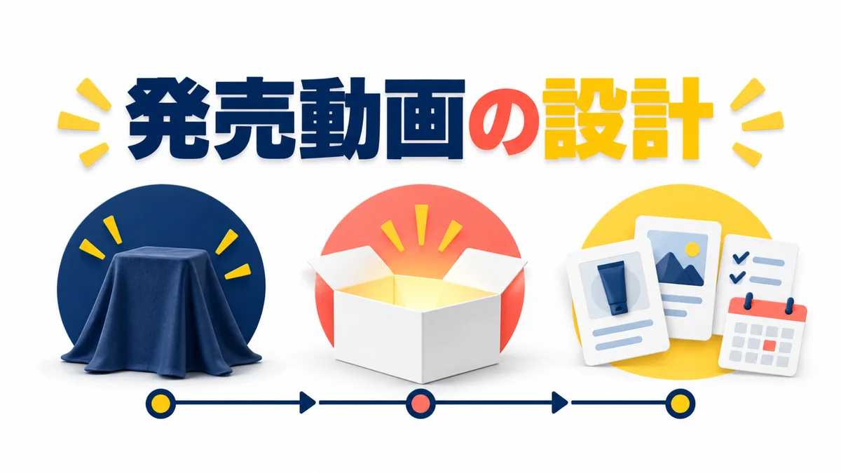 新商品の発売動画はどう作る？発売前・発売時・発売後の伝え分けのアイキャッチ画像