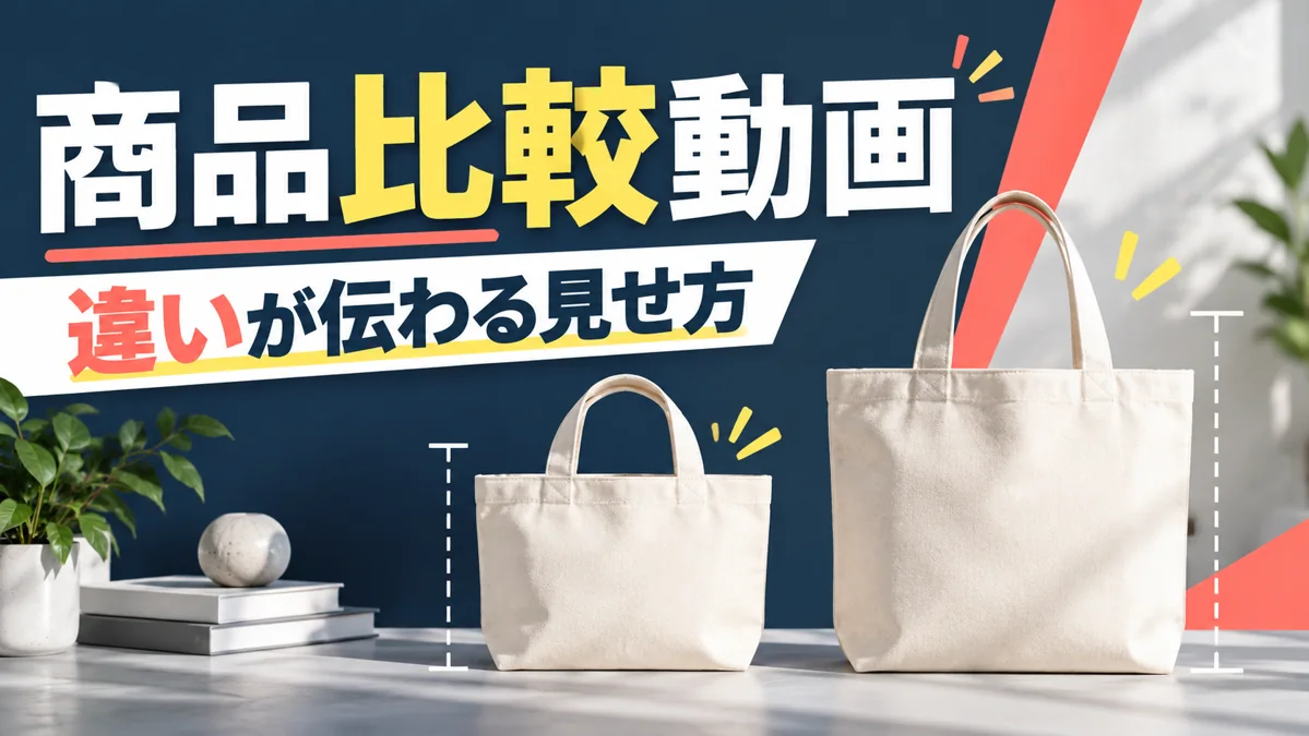 商品比較動画の作り方｜違いが伝わる比較項目と見せ方のアイキャッチ画像