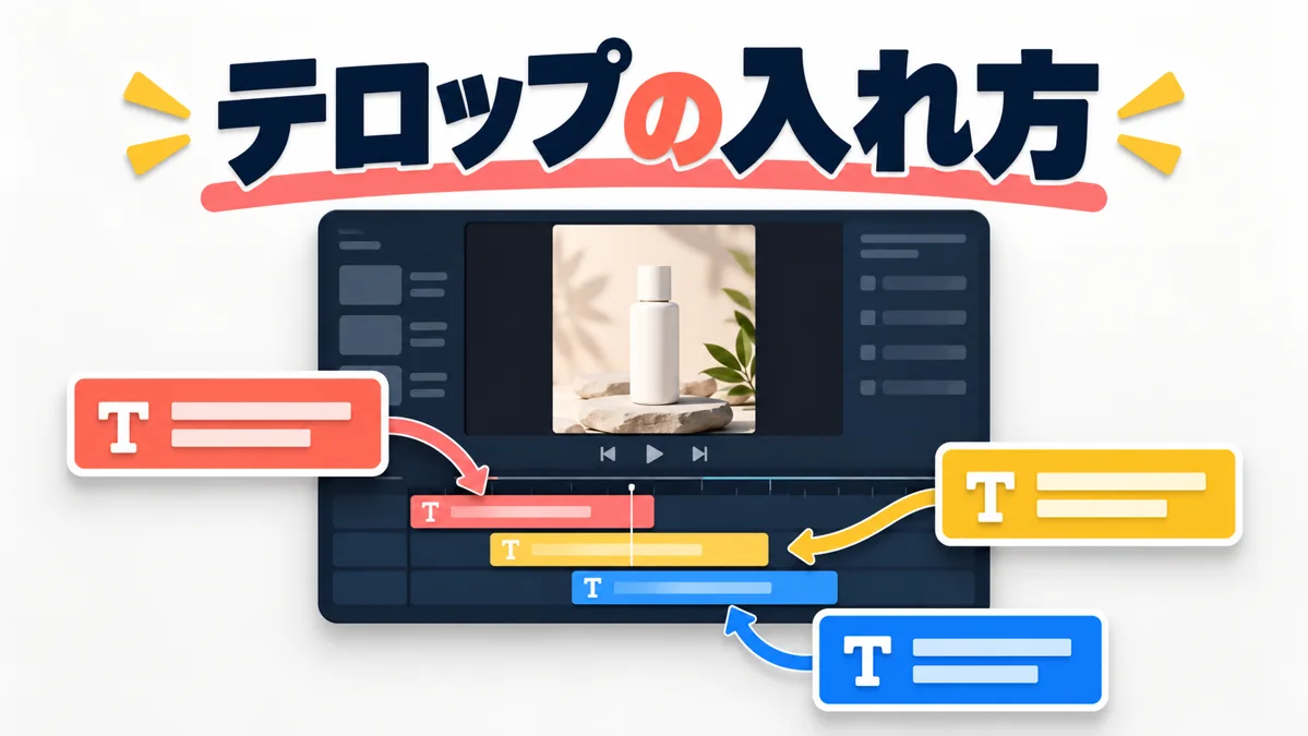 ショート動画のテロップの入れ方|文字量・位置・強調の決め方のアイキャッチ画像