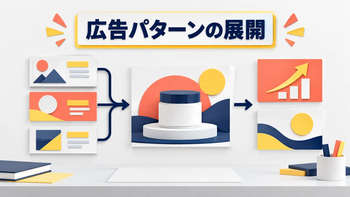 動画広告の複数パターンを作る方法|冒頭・訴求・CTAの変え方のアイキャッチ画像
