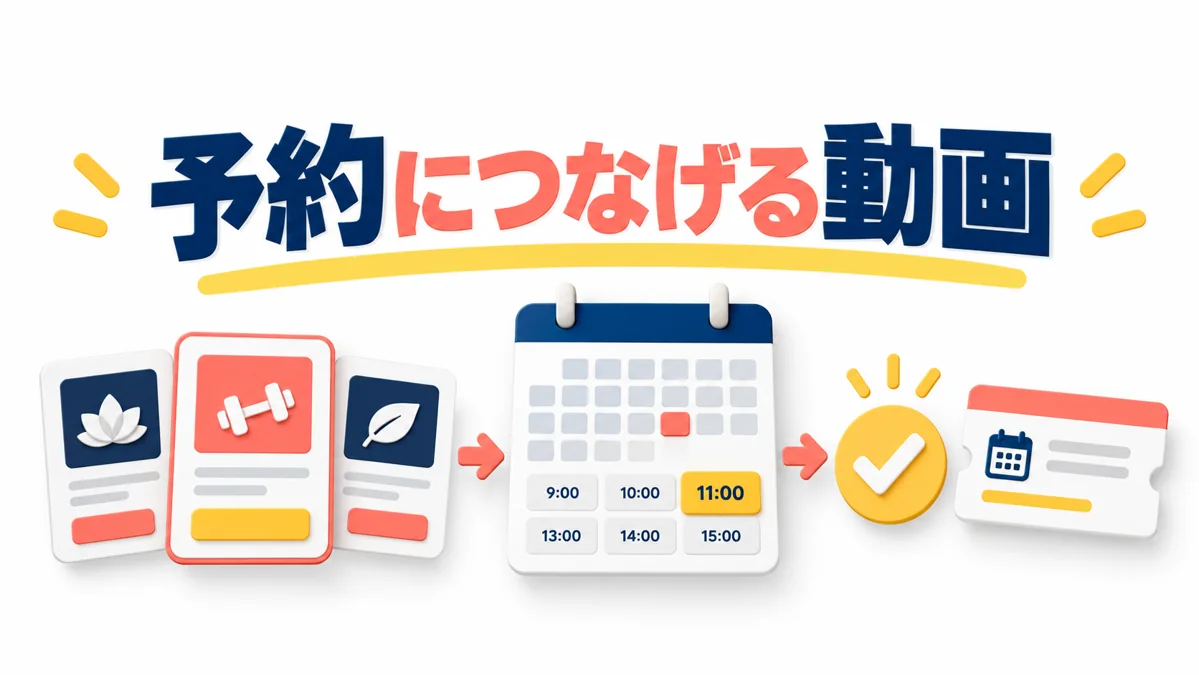 予約につなげる動画の作り方｜サービス紹介と予約前の疑問の解消のアイキャッチ画像