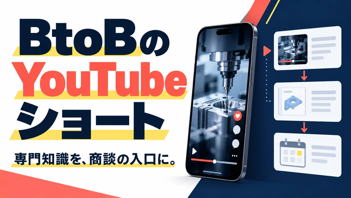 BtoB向けYouTubeショートの作り方｜専門知識を商談の入口にする企画のアイキャッチ画像