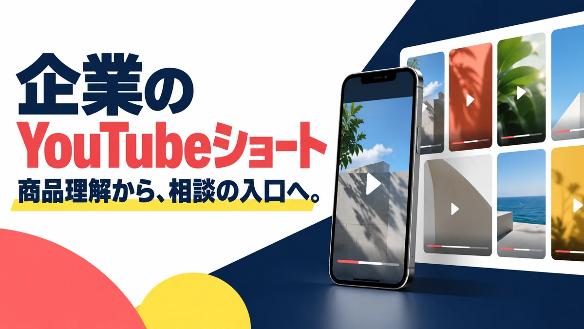 企業のYouTubeショート活用｜商品理解と問い合わせにつなげる設計のアイキャッチ画像