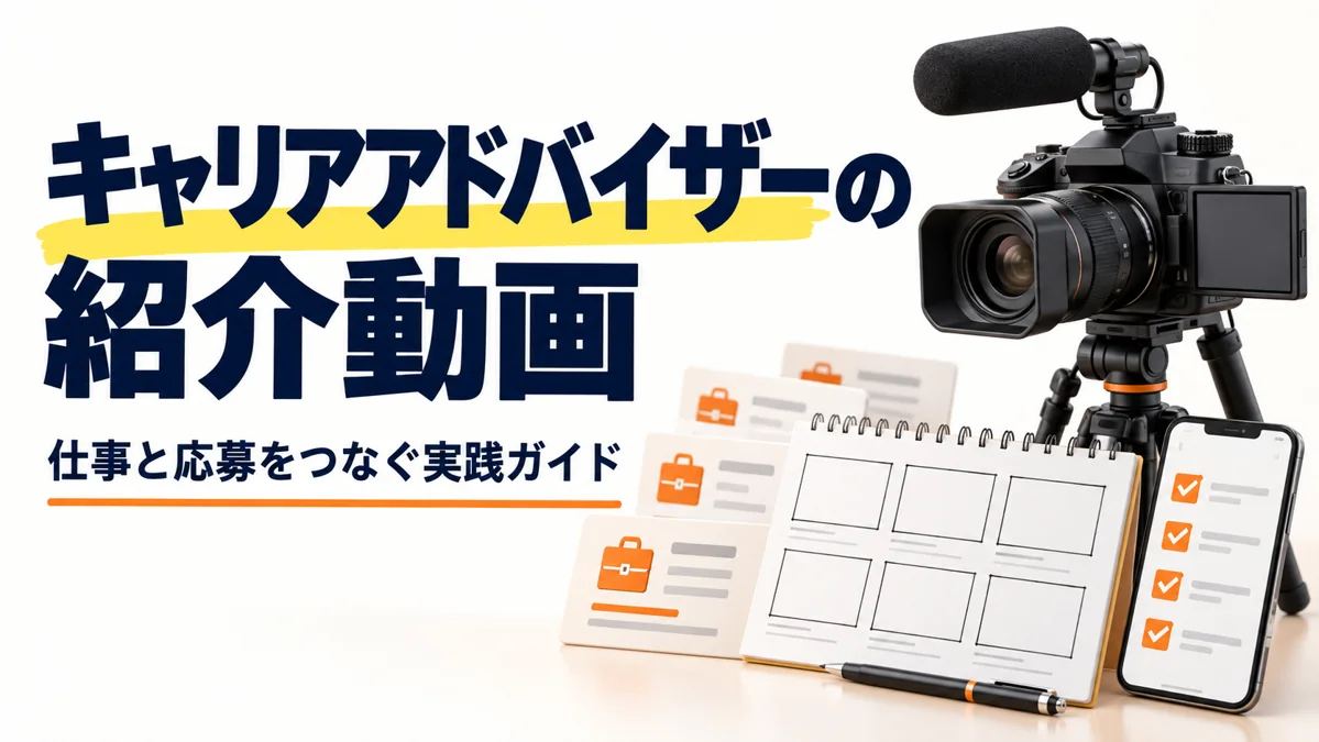 キャリアアドバイザーの紹介動画｜相談できることと面談の進め方を伝えるのアイキャッチ画像