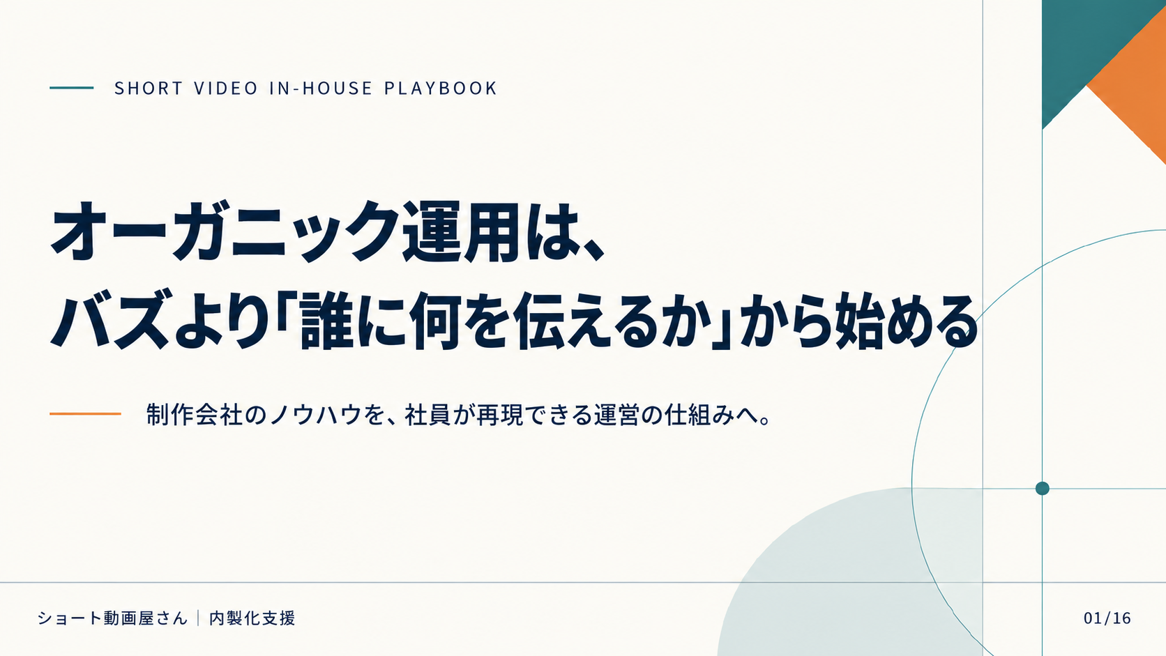 オーガニック運用は、バズより「誰に何を伝えるか」から始めるの表紙