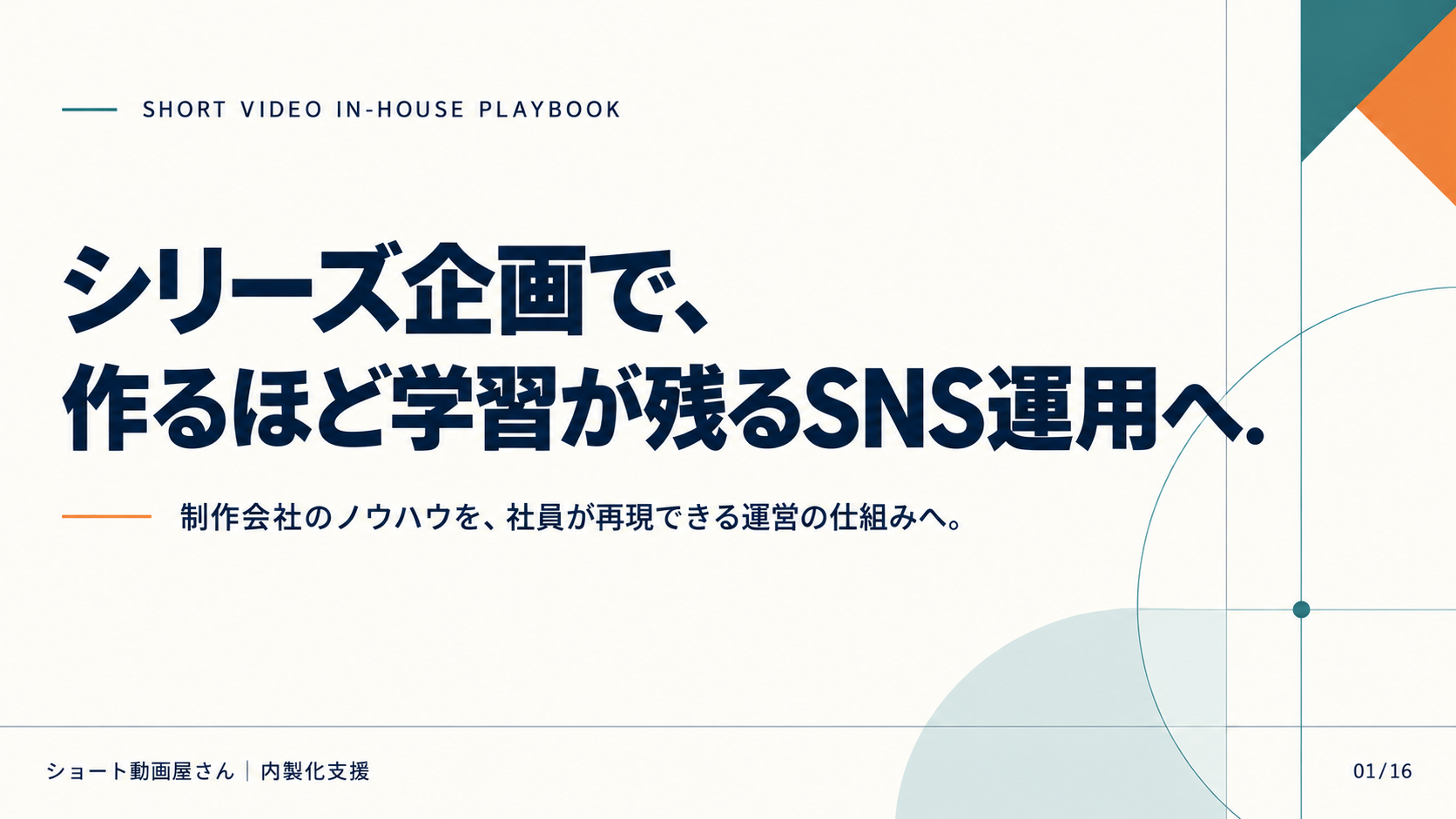シリーズ企画で、作るほど学習が残るSNS運用への表紙