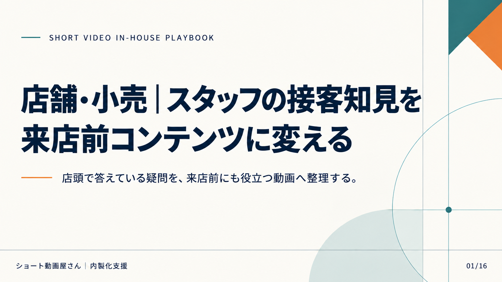 店舗・小売｜スタッフの接客知見を来店前コンテンツに変えるの表紙